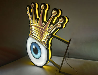 Peatonal de acrílico iluminado personalizado