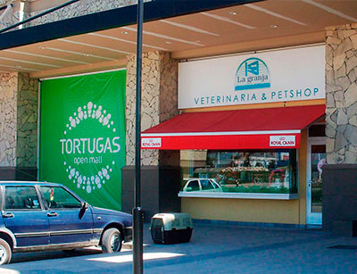 Cartel de lona impresa frente
