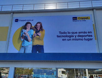 Cartel de Lona con estructura