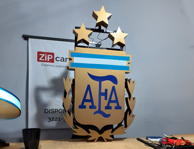 corpóreo del escudo de AFA