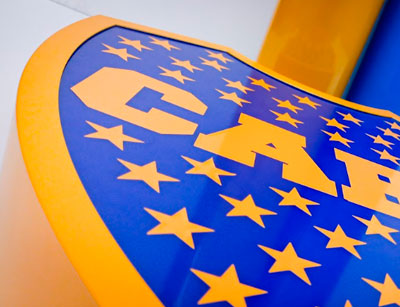 Logo corpóreo escudo de Boca