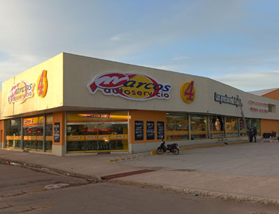 Marquesina con corpóreas