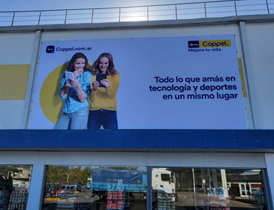 Cartelería comercial de lona